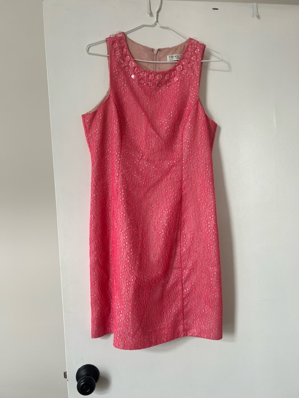 Trina Turk Hot Pink Lace Dress